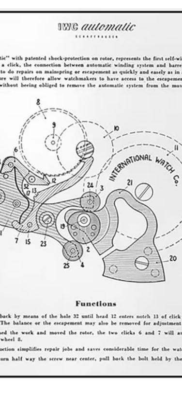 Pellaton's automatic system rotor sketch image