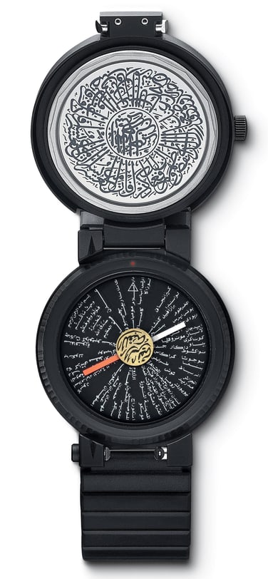 The rare IWC-Porsche Design with Qiblah compass
