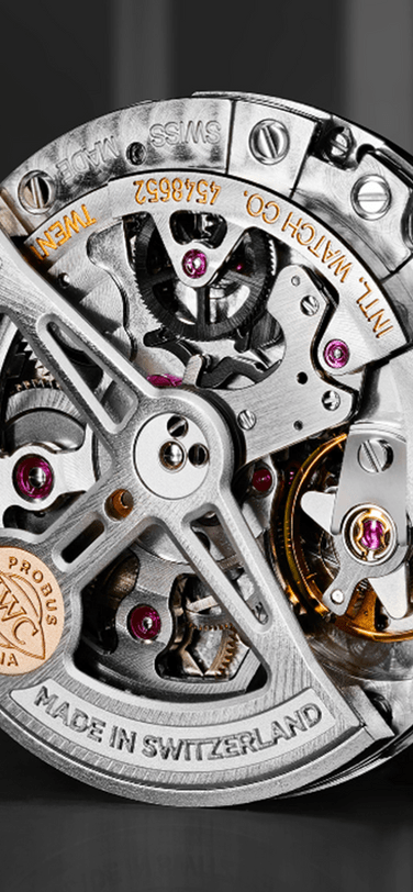 Full shot of Big Pilot’s Watch 43 displaying the IWC-manufactured 82100 calibre
