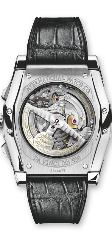 Image showing back of the IWC Da Vinci watch
