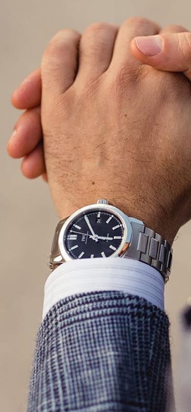 andreas weinas wearing Ingenieur Automatic (IW357002)