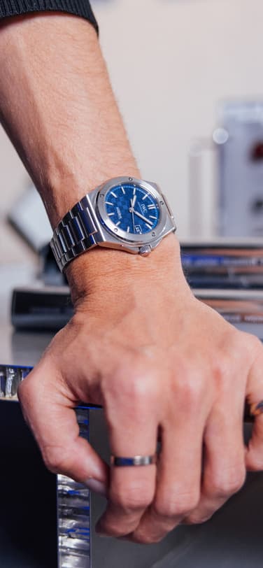 블루 다이얼이 탑재된 인제니어 오토매틱 40 Ref. IW328907