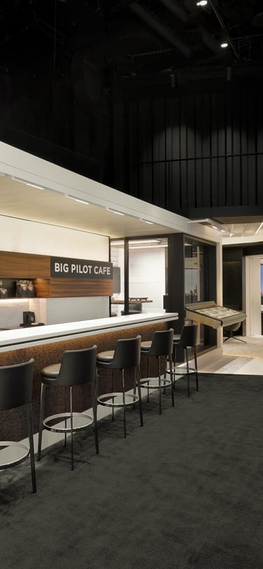 The Big Pilot display of the Dubai Boutique