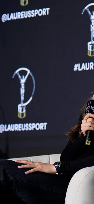 Eileen Gu at a Laureus Sport for Good event.