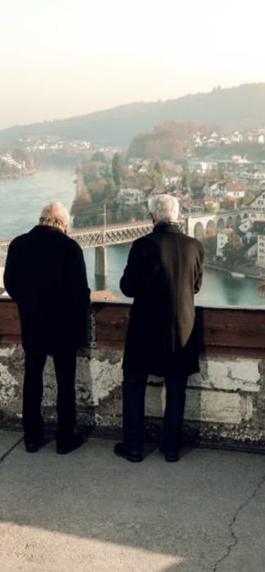 Kurt Klaus and Amaro Abad enjoying the view to Schaffhausen