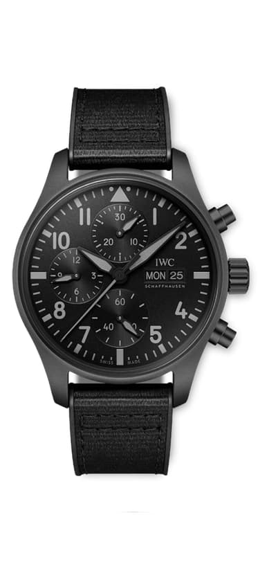 Pilot’s Watch Chronograph 41 TOP GUN Ceratanium® with a black dial