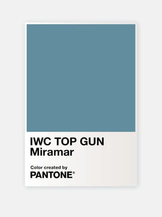 Pantone Miramar color card on a white background.