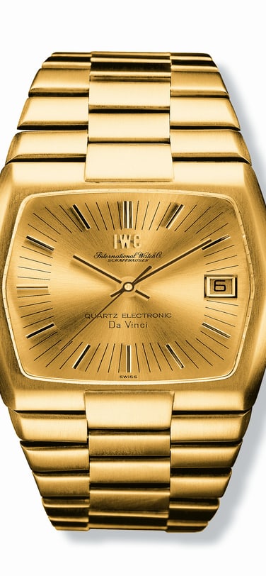 Image showing Da Vinci Perpetual Calendar watch with gold dial