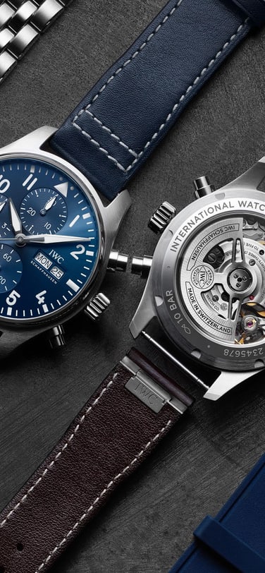 Front facing banner image displaying a selection of watches with different faces and straps.