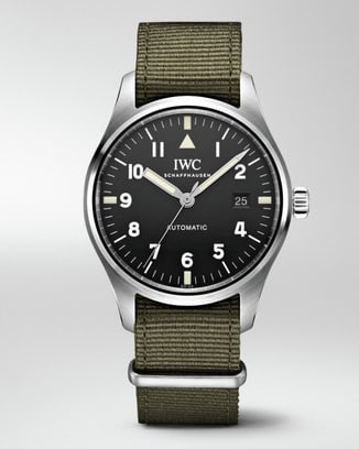 IW327007 Pilot’s Watch Mark XVIII Edition “Tribute to Mark XI” with dark brown dial, stainless steel case and khaki strap