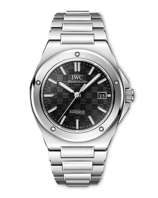 Ingenieur Automatic 40 (Ref. IW328901) mit Edelstahlgehäuse und schwarzem Zifferblatt