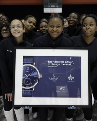 IWC Portugieser watch with blue dial