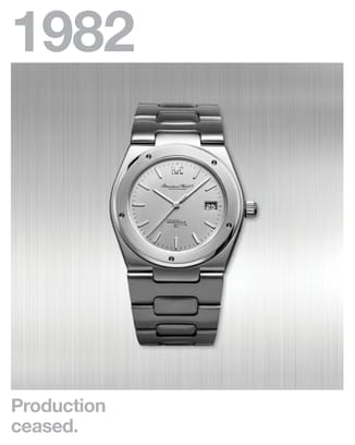An image of the Ingenieur SL watch in a box, with the date 1982