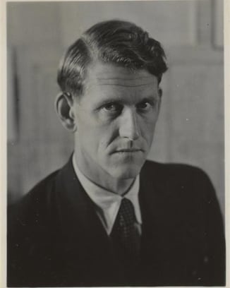 black and white portrait of Rudolf Homberger