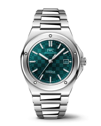 Ingenieur Automatic 40 (Ref. IW328903) mit einem atemberaubenden aquamarinfarbenen Zifferblatt