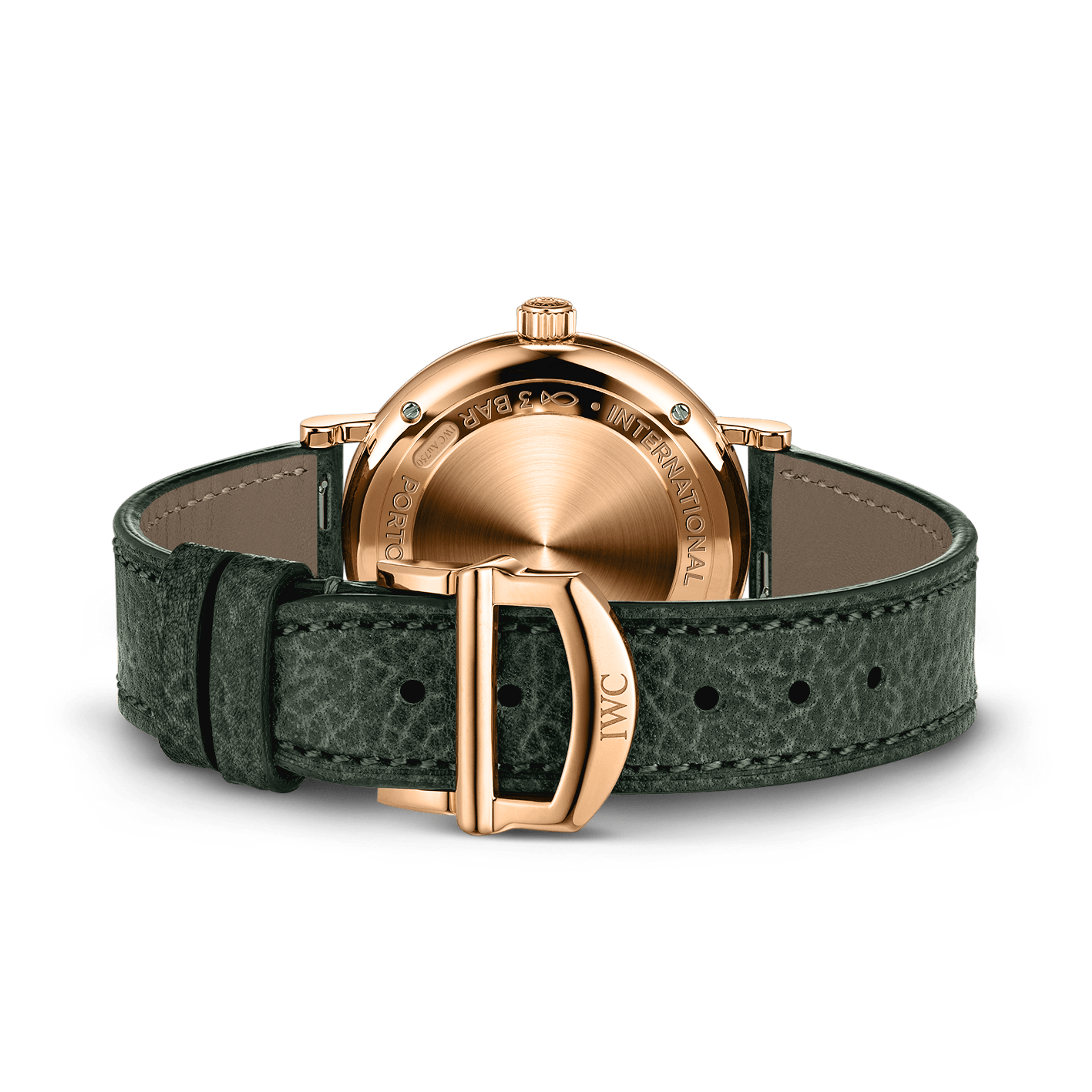 【IWC】レディースウォッチ18Kゴールドケースに鮮やかなグリーン文字盤はオンオフ使える女性のアイテム。「ポートフィノ・オートマティック34（IW357415）」-IWC -fedfc01b5597581b273c8a3caa152ded2912ee67