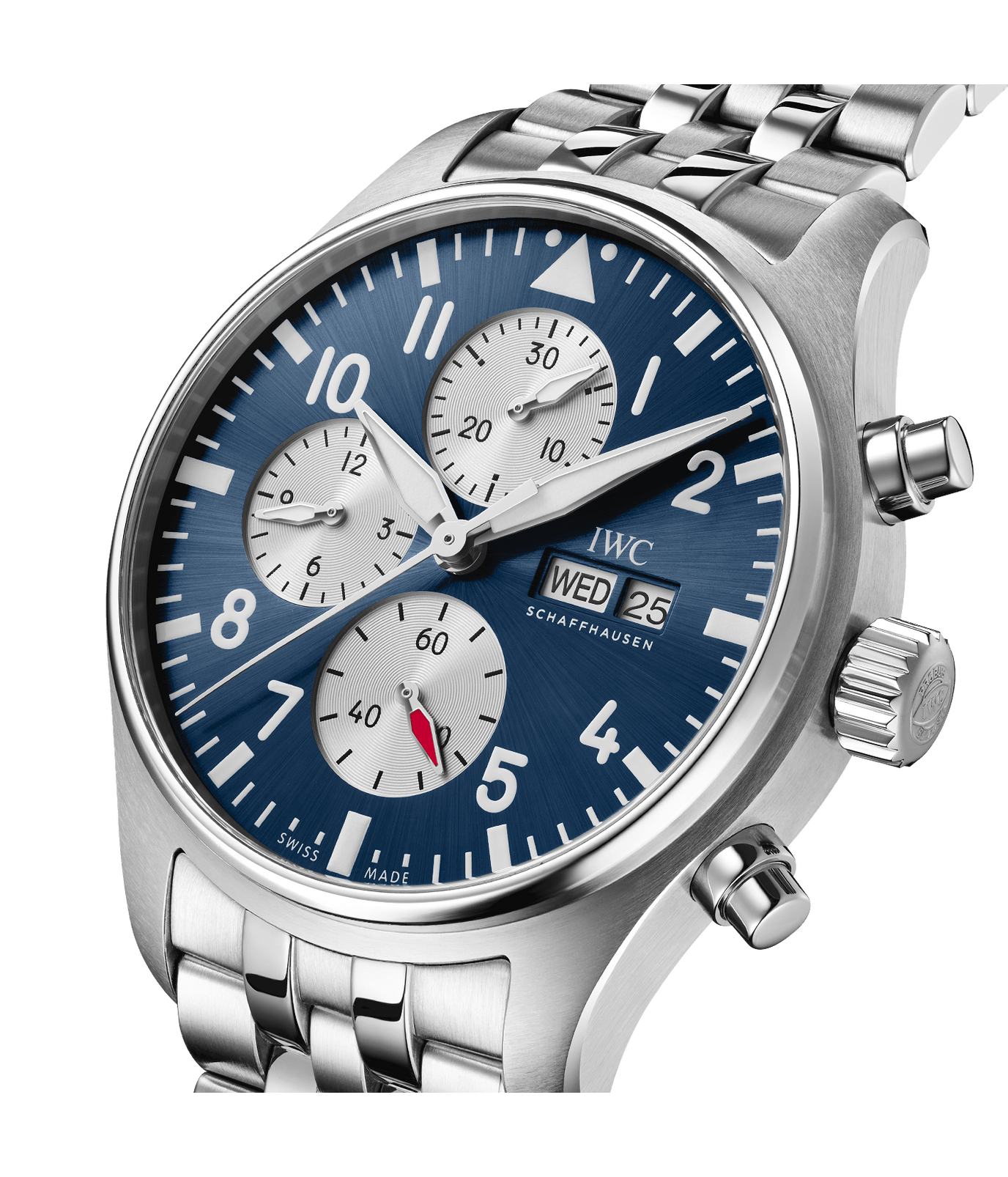 【IWC】2026年新作“限定”モデル「パイロット・ウォッチ・クロノグラフ・ローレウス」　ブルー×ホワイトの特別な組み合わせは1000本のみ生産-IWC -b13a3642605447203fe6848629fdd0e0fd0006e2